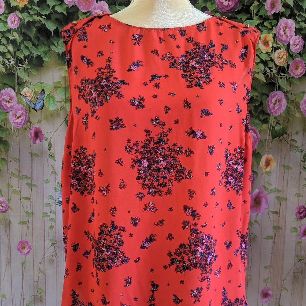 Sleeveless Flower Top Size 12
